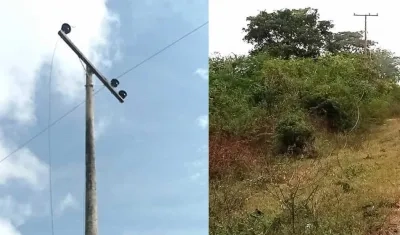 Daños causados en las redes eléctricas.