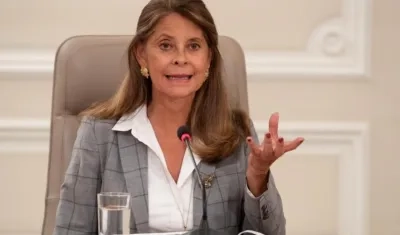 La vicepresidenta Marta Lucía Ramírez.
