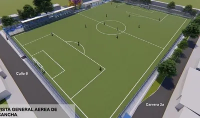 Así será la cancha.