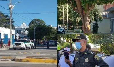El comandante de la Mebar, brigadier general Diego Rosero, en el barrio Boston.