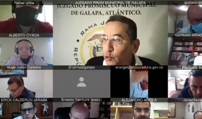 Imagen de la audiencia de hoy.