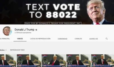 Canal de Donald Trump, presidente de los Estados Unidos.