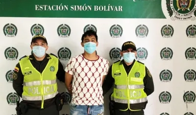 Alfonso Andrés Dajil de Oro, capturado.