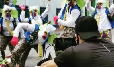 Filmación del documental 'Las marimondas del barrio Abajo'