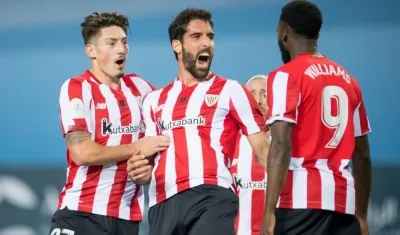 La celebración de Raúl García.