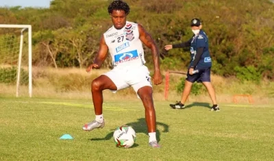 Fabián Viáfara, jugador de Junior. 