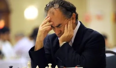 El ajedrecista Gildardo García.