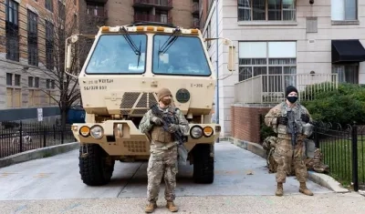 Seguridad en Washington para la posesión de Biden.