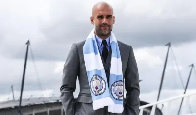 Pep Guardiola, técnico del Manchester City. 