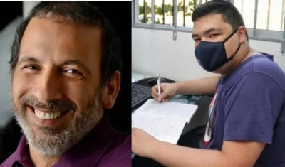 José Manuel Daes, CEO de Tecnoglass y Alejandro Salas.