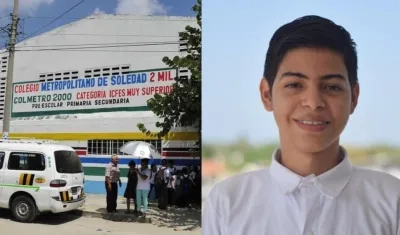 Colegio Metropolitano de Soledad y Miguel Ángel Madroñero.