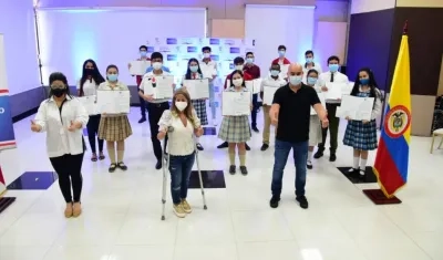 Los estudiantes exaltados.