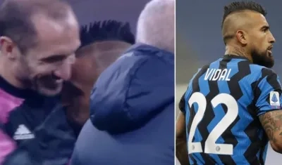 El beso al escudo de Arturo Vidal.