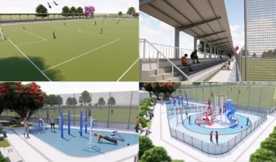 Así quedará la cancha de Salgar. 