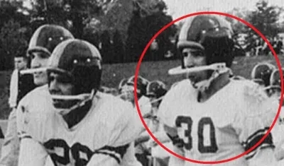 Joe Biden, presidente de los Estados Unidos, en su época de jugador. 