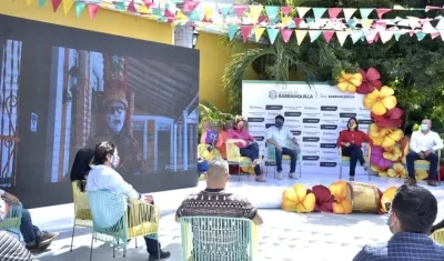 Rueda de prensa para explicar sobre el Carnaval 2021.