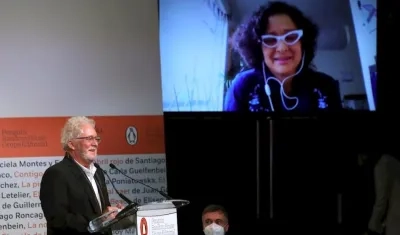 El presidente del jurado del XXIV Premio Alfaguara de novela 2021, el escritor colombiano Héctor Abad Faciolince.