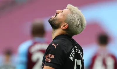 Sergio Agüero, delantero argentino. 