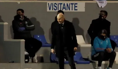 Zinedine Zidane, técnico del Real Madrid. 