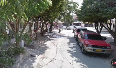 Sector por donde ocurrieron los hechos en el barrio Las Nubes de Soledad.