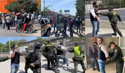 Imágenes del suceso.