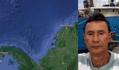 El barranquillero Edgardo Londoño es uno de los tripulantes desaparecidos en el barco en el Mar Caribe. 