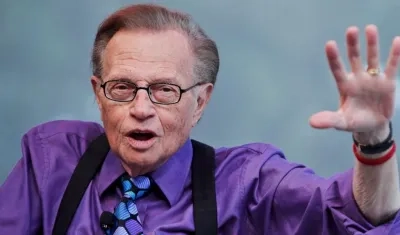 El famoso presentador estadounidense Larry King.