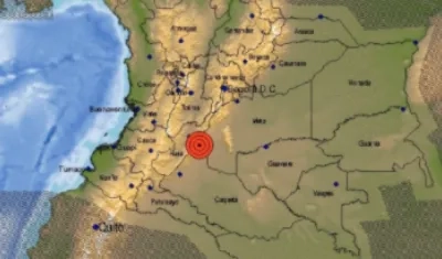 Imagen del boletín sismico.