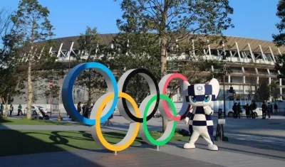 Mascota de los Olímpicos de Tokio. 