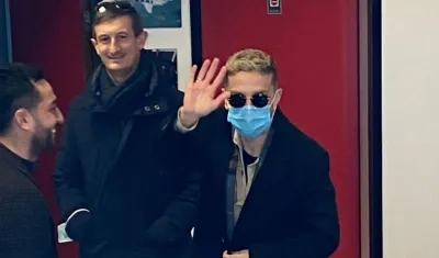 'Papu Gómez llegando a Sevilla.