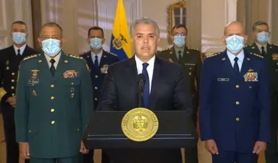 Iván Duque y la cúpula militar