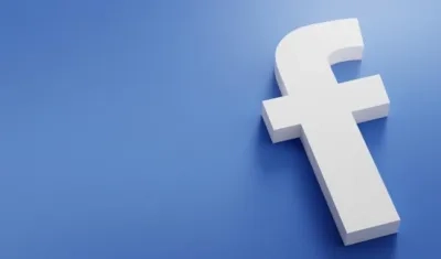 Vista del logo de la red social Facebook.