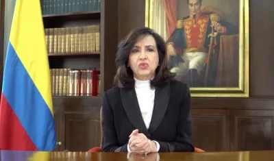 La canciller de Colombia, Claudia Blum.