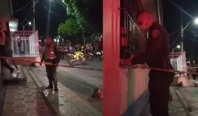 En esta lugar ocurrieron los hechos en el barrio San Isidro.