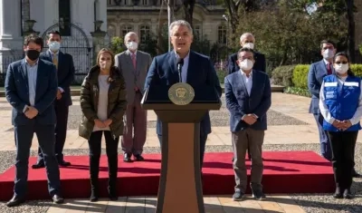 Presidente Iván Duque en la Casa de Nariño.