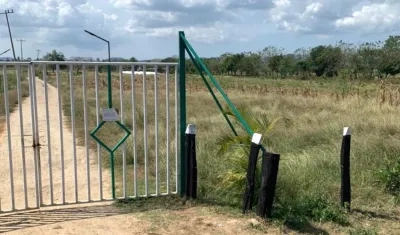 Finca donde ocurrió el robo de gallinas en Repelón.