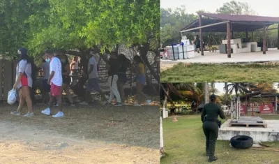 Imágenes de la intervención.