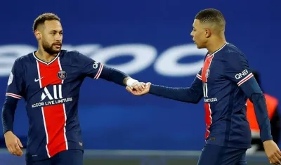 Neymar y Kylian Mbappe.