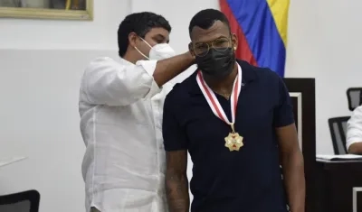 El atleta Anthony Zambrano.