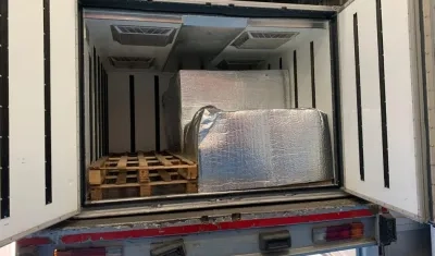 Imagen de las vacunas que llegaron.