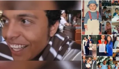 Luis Andrés Colmenares en imágenes publicadas por su padre.