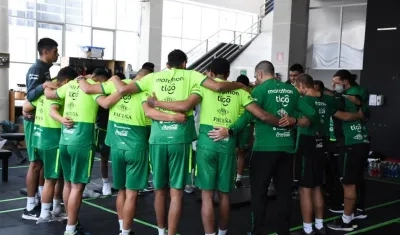 Jugadores de la Selección Bolivia. 