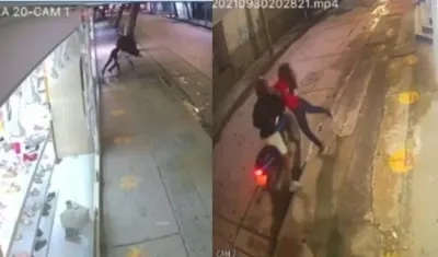 Imágenes del atraco.