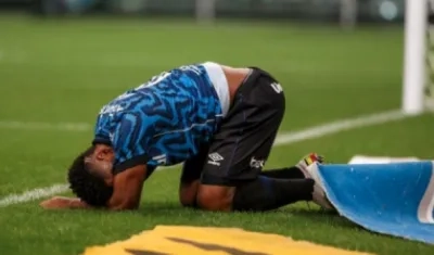 El delantero Miguel Ángel Borja.