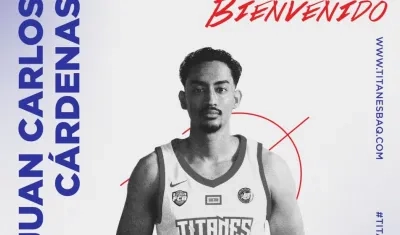 Juan Carlos Cárdenas, nuevo jugador de Titanes. 