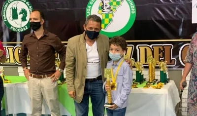 Orlando Borré, ajedrecista atlanticense. 