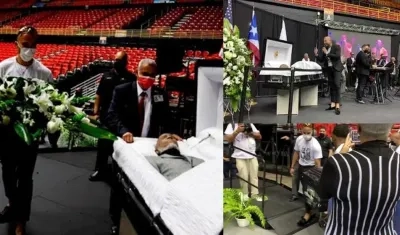 Ceremonia de despedida del salsero boricua Roberto Roena.
