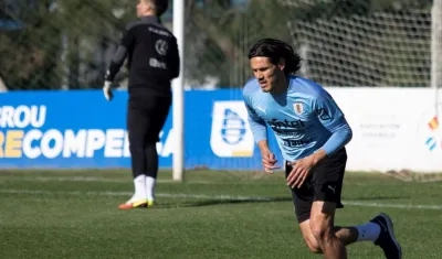 Edinson Cavani, jugador uruguayo. 