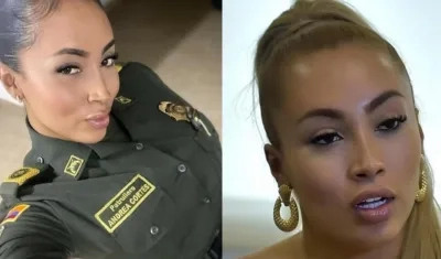 La patrullera trans Andrea Cortés.