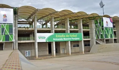 Estadio de fútbol de Valledupar, una de las sedes de los juegos. 